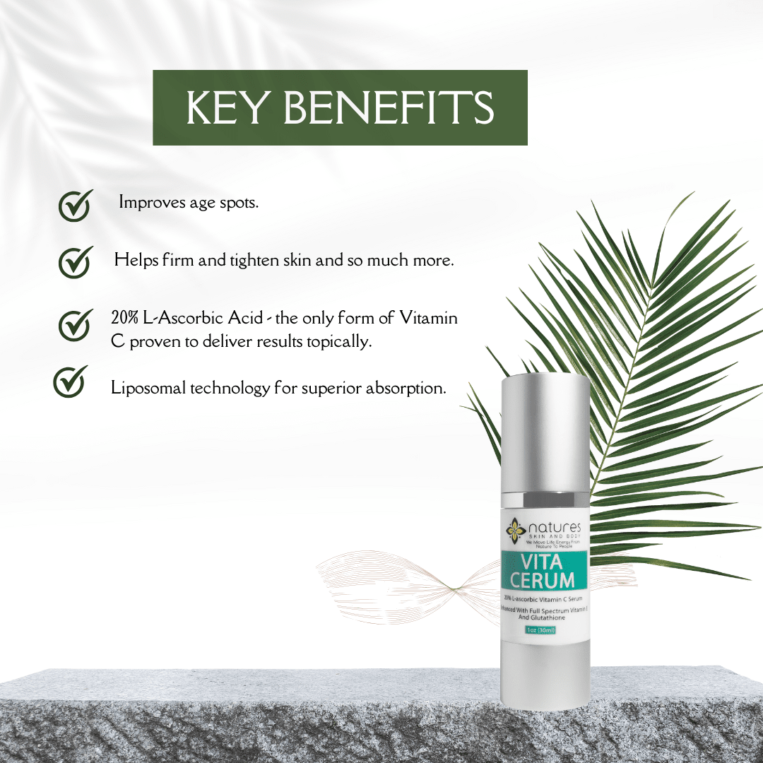 Vitamin C Serum-Fast Acting Liposomal 20% L-ascorbic acid-Improves Age Spots, Helps Firm And Tighten Skin And So Much More.