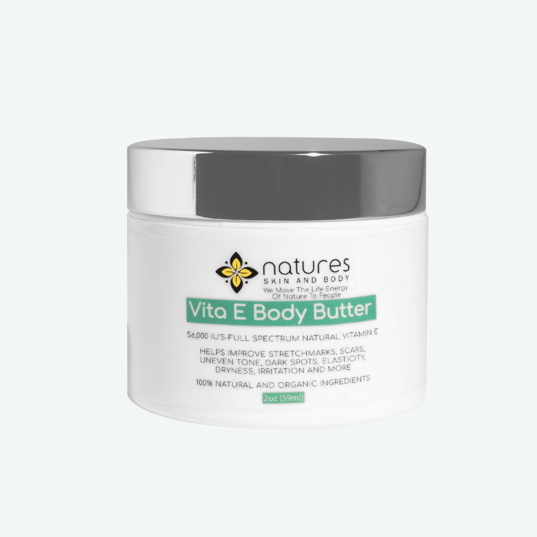Vita E™-Intense Moisturizing, Megadose Vitamin E Body Butter-56,000 IU’S Full Spectrum Natural Vitamin E-Improves Stretchmarks, Scars, Dark Spots And More. Imparts every Benefit Of Vitamin E Anywhere Applied 2oz
