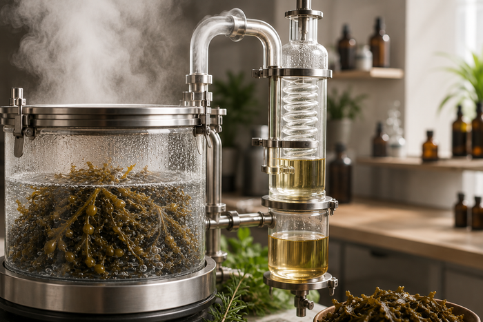 Natural bladderwrack deodorizing process
