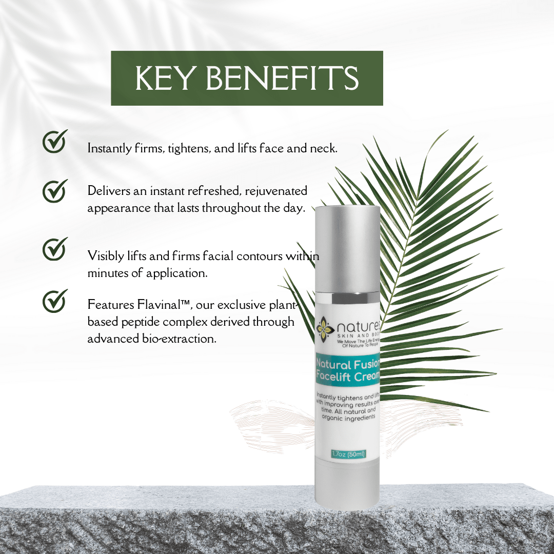 Natural Fusion Face And Neck Lifting Cream-Instantly Lifts And Firms With Results Improving Over Time. 100% Non-Toxic. All-Natural Ingredients.