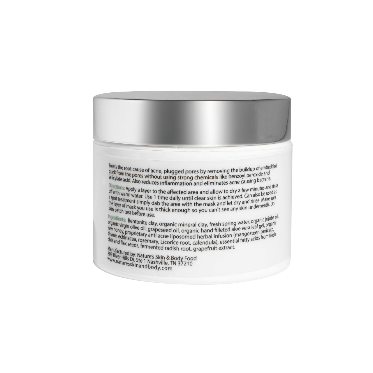 Natural Clear-Acne Treatment Mask-Provides Better Results Than The Chemicals Benzoyl Peroxide And Salicylic Acid.