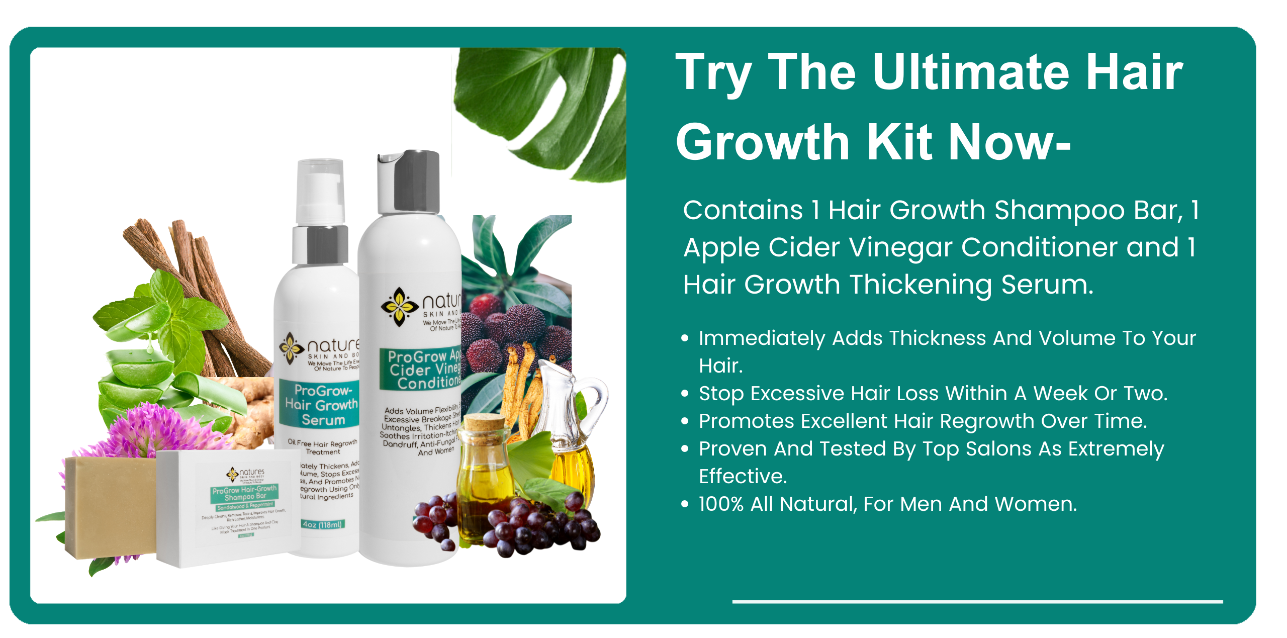 ProGrow - The Ultimate Hair Growth Kit banner