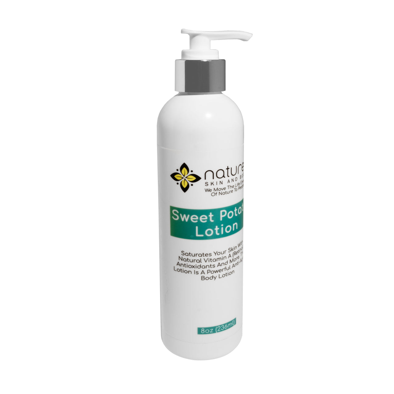 Natures Sweet Potato Lotion- Saturates Your Skin With Natural Vitamin A (Retinol), Antioxidants And More. This Lotion Is A Powerful Anti-Aging Body Lotion.