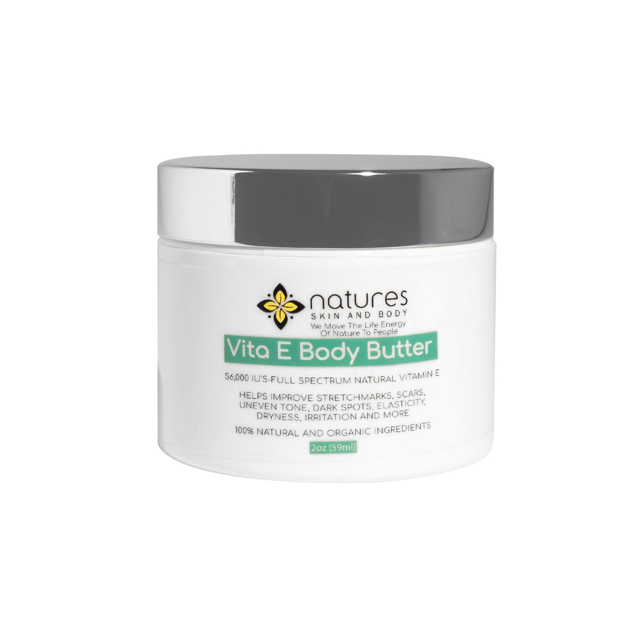 Vita E™-Intense Moisturizing, Megadose Vitamin E Body Butter-56,000 IU’S Full Spectrum Natural Vitamin E-Improves Stretchmarks, Scars, Dark Spots And More. Imparts every Benefit Of Vitamin E Anywhere Applied 2oz